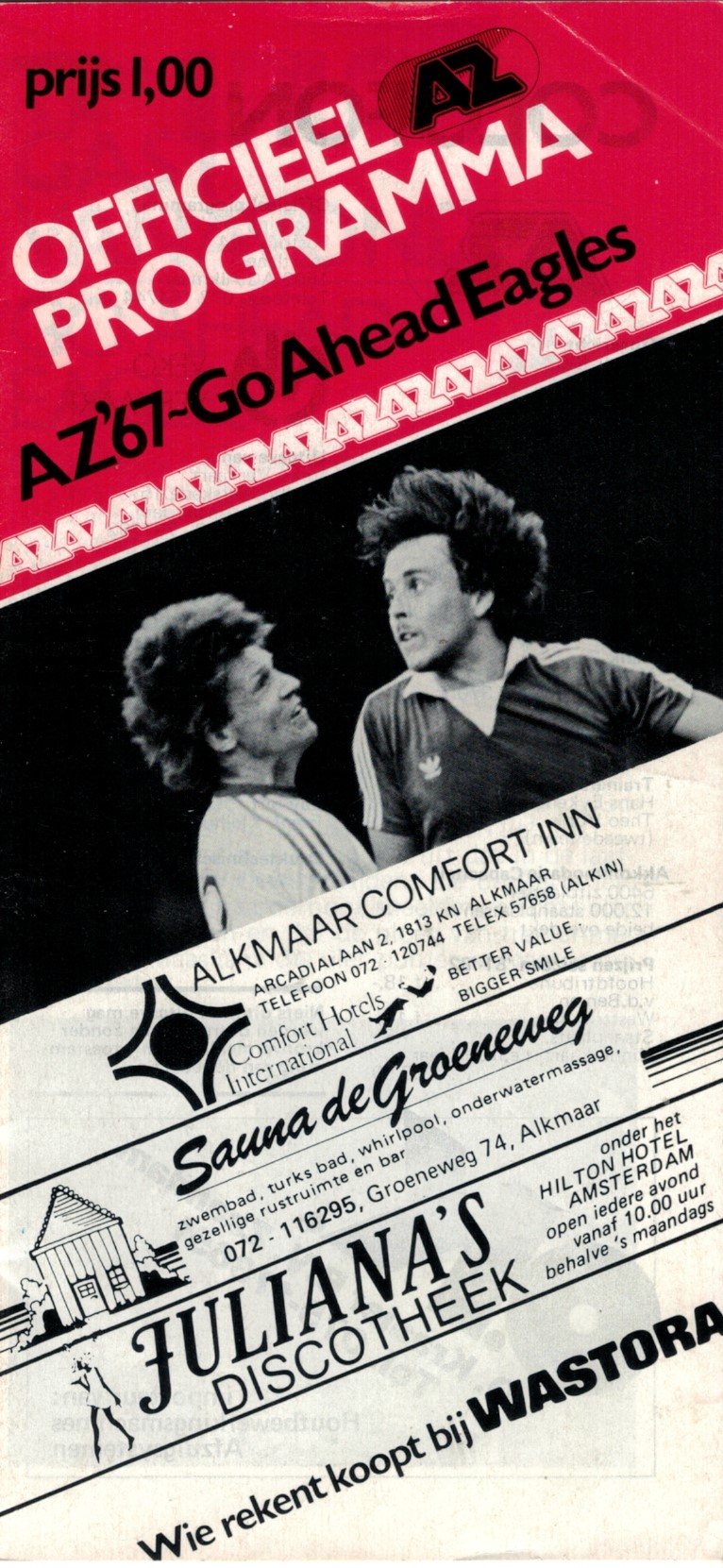 AZ Programma 26-aug-1981 GA Eagles thuis